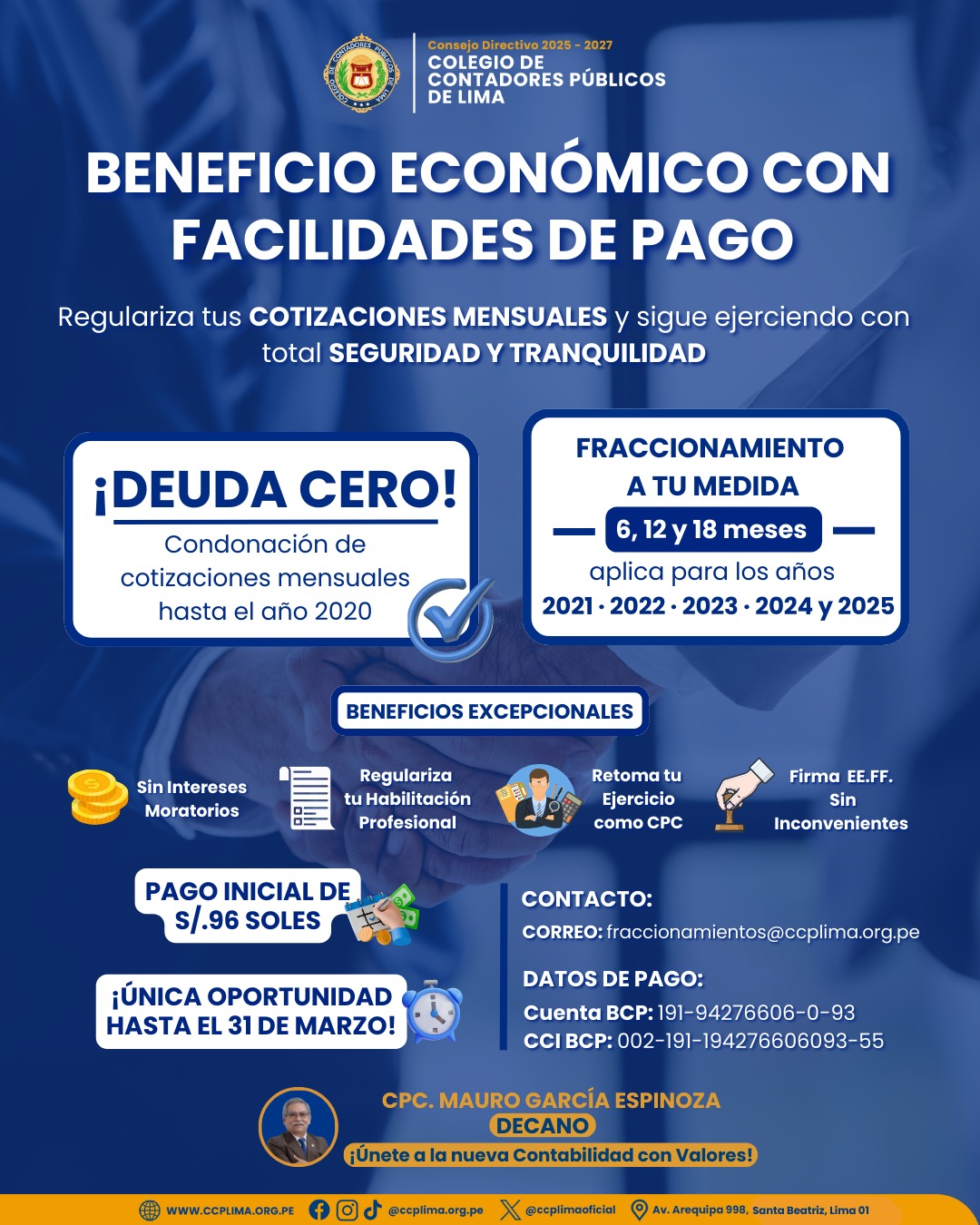Beneficio Economico - Facilidades de Pago